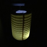 Lampion žlutý 28 cm,1ks 